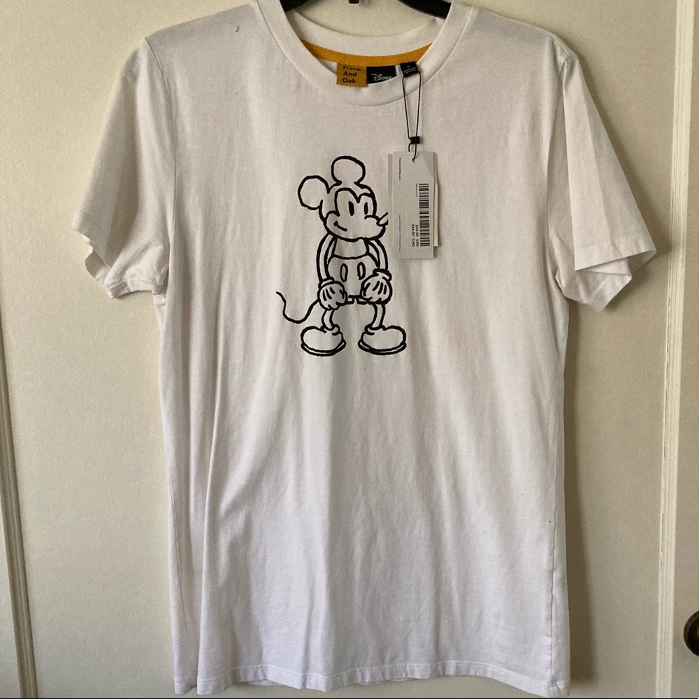 Frank and oak Mickey Mouse t shirt M